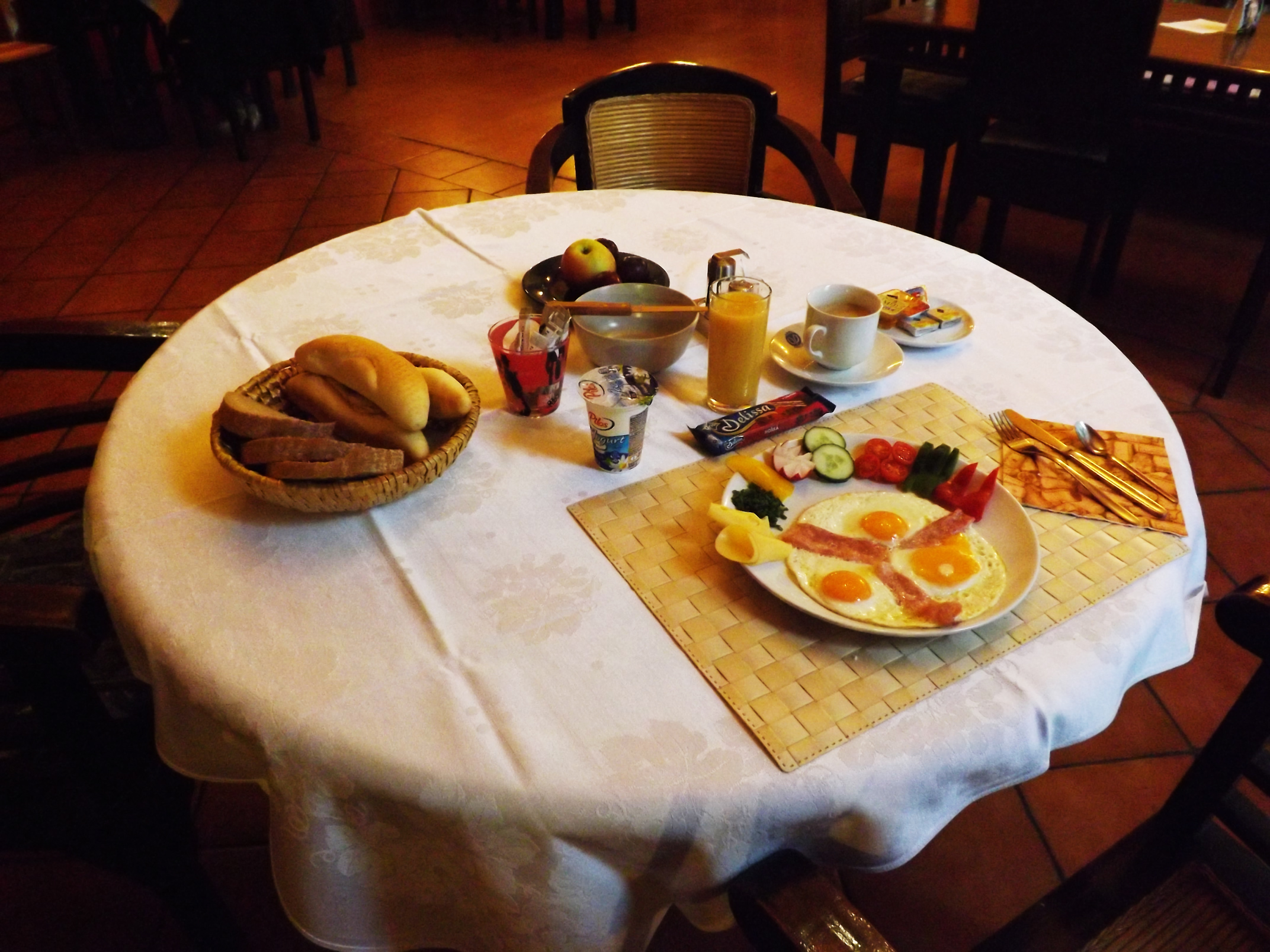 Snídaně v hotelu Avion v Prostějov